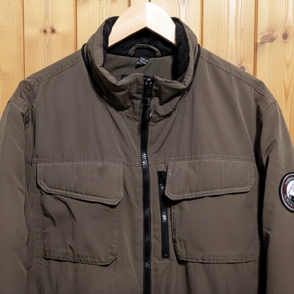 🔥 LIKE NEW! Men Winter Bomber Jacket- Insulated Coat, Olive Green (M)- NO FLAWS - Picture 7 of 9